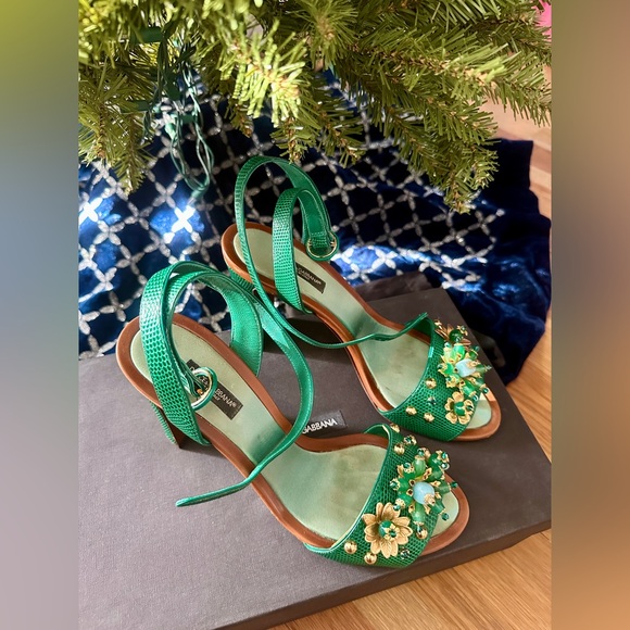 Dolce & Gabbana Sandals Verde Smeraldo size 39 (US 8.5) - Picture 6 of 16
